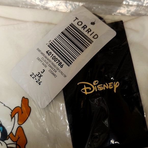 ❤️NWT VINTAGE TORRIID - MICKEY MINNIE MOUSE POLO JERSEY SHIRT - FOXY AMERICANA - Picture 9 of 15